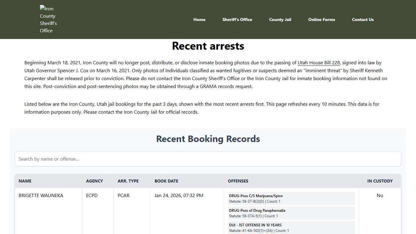 Iron County Sheriff's Office