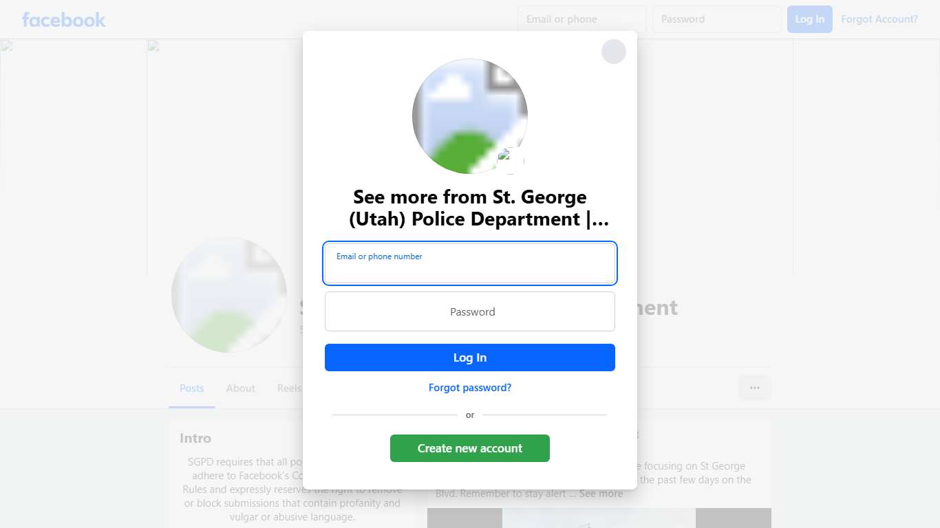 St. George (Utah) Police Department Saint George UT Facebook